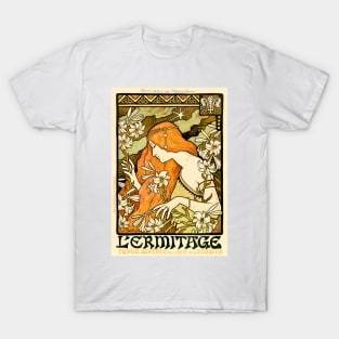 Revue L 'ERMITAGE by Paul Berthon 1897 French Artist Art Nouveau Lithograph T-Shirt